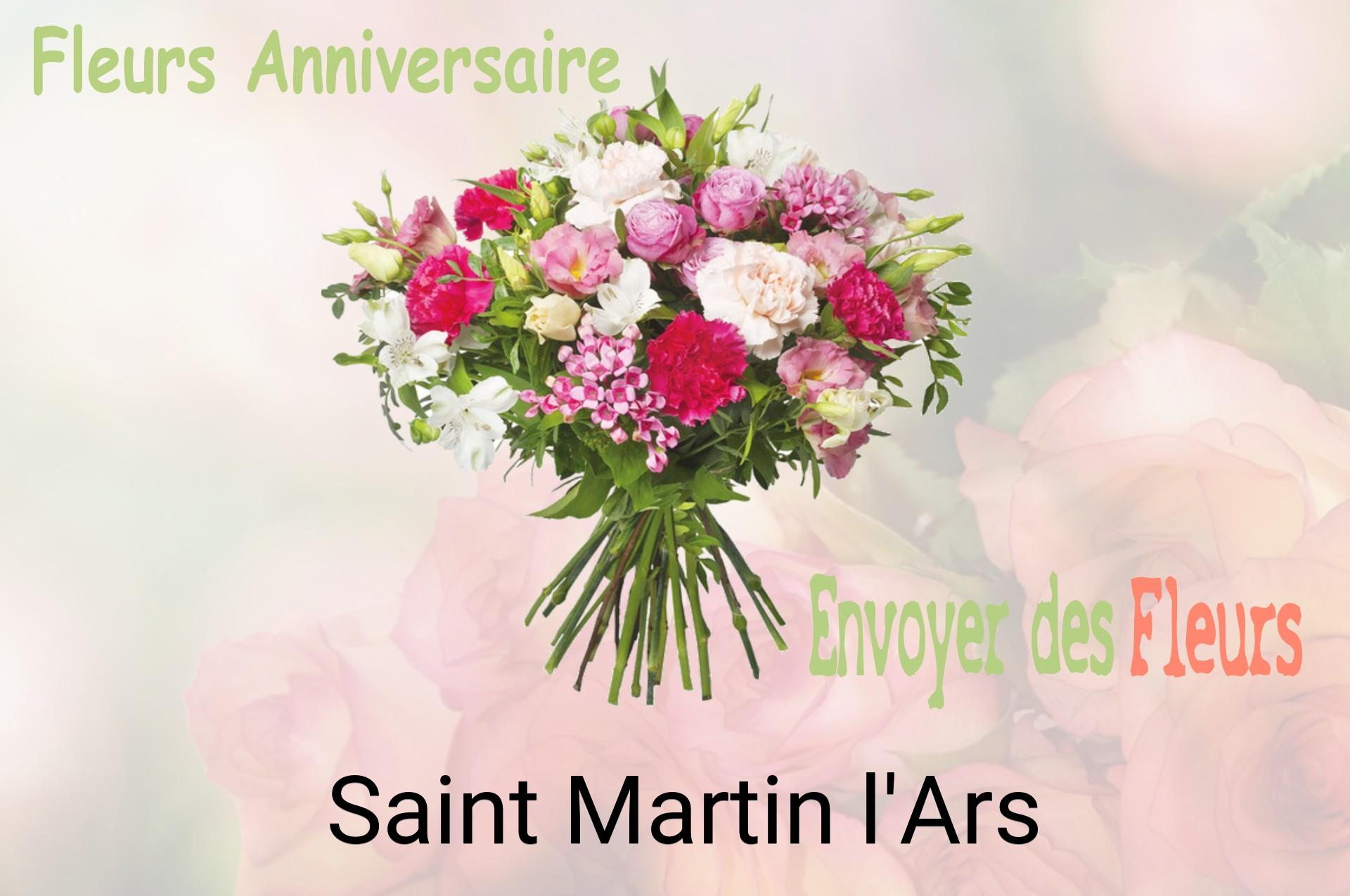 Bouquet de fleurs d’anniversaire livré à Saint-Martin-l'Ars