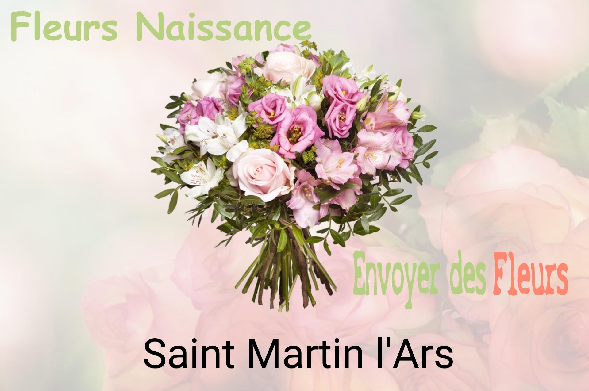 Bouquet de fleurs de naissance livré à Saint-Martin-l'Ars